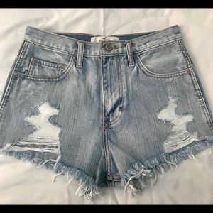 Hollister High Waisted Denim Shorts